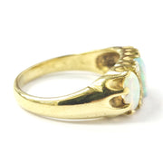 Load image into Gallery viewer, 18ct Yellow Gold Diamond &amp; Opal Ring
