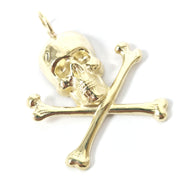 Load image into Gallery viewer, 9ct Gold Skull &amp; Crossbones Pendant
