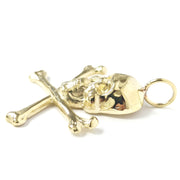 Load image into Gallery viewer, 9ct Gold Skull &amp; Crossbones Pendant
