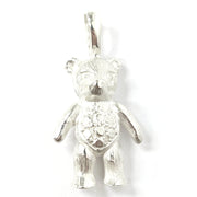 Load image into Gallery viewer, Silver Teddy Bear Pendant