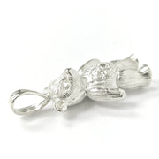 Load image into Gallery viewer, Silver Teddy Bear Pendant