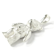 Load image into Gallery viewer, Silver Teddy Bear Pendant