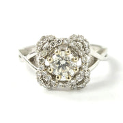 Load image into Gallery viewer, 14ct White Gold Diamond Cluster Ring
