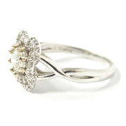 Load image into Gallery viewer, 14ct White Gold Diamond Cluster Ring