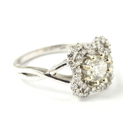 Load image into Gallery viewer, 14ct White Gold Diamond Cluster Ring