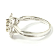 Load image into Gallery viewer, 14ct White Gold Diamond Cluster Ring
