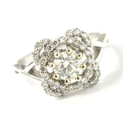 Load image into Gallery viewer, 14ct White Gold Diamond Cluster Ring