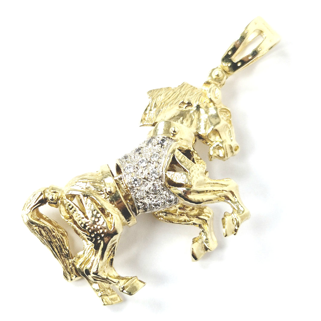 9ct Gold Horse Pendant