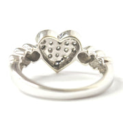 Load image into Gallery viewer, 9ct White Gold 0.20ct Diamond Heart Ring