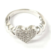 Load image into Gallery viewer, 9ct White Gold 0.20ct Diamond Heart Ring