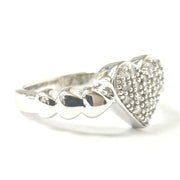 Load image into Gallery viewer, 9ct White Gold 0.20ct Diamond Heart Ring