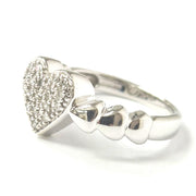 Load image into Gallery viewer, 9ct White Gold 0.20ct Diamond Heart Ring