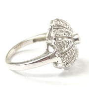 Load image into Gallery viewer, 9ct White Gold 0.40ct Diamond Dome Ring