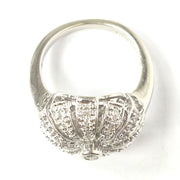 Load image into Gallery viewer, 9ct White Gold 0.40ct Diamond Dome Ring