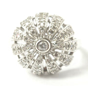 Load image into Gallery viewer, 9ct White Gold 0.40ct Diamond Dome Ring