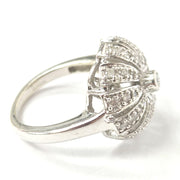 Load image into Gallery viewer, 9ct White Gold 0.40ct Diamond Dome Ring