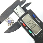 Load image into Gallery viewer, 18ct White Gold Diamond & Tanzanite Studs