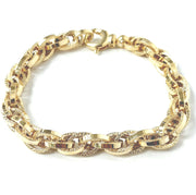 Load image into Gallery viewer, 9ct Gold Fancy Plain & Patterned Bracelet