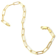 Load image into Gallery viewer, 9ct Gold Paperclip Design Bracelet