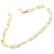 Load image into Gallery viewer, 9ct Gold Paperclip Design Bracelet