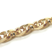 Load image into Gallery viewer, 9ct Gold Fancy Plain & Patterned Bracelet