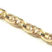 Load image into Gallery viewer, 9ct Gold Fancy Plain & Patterned Bracelet