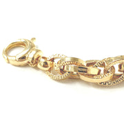 Load image into Gallery viewer, 9ct Gold Fancy Plain & Patterned Bracelet