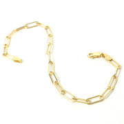 Load image into Gallery viewer, 9ct Gold Paperclip Design Bracelet
