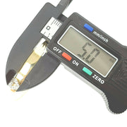 Load image into Gallery viewer, 9ct Gold Zirconia Heart Expandable Baby ID Bangle