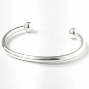 Load image into Gallery viewer, Silver Torque Bangle