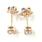 Load image into Gallery viewer, 18ct Rose Gold 0.64ct Diamond Studs