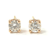 Load image into Gallery viewer, 18ct Rose Gold 0.64ct Diamond Studs