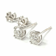 Load image into Gallery viewer, 18ct White Gold 0.77ct Diamond Studs