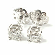 Load image into Gallery viewer, 18ct White Gold 0.77ct Diamond Studs