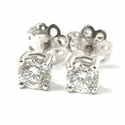 Load image into Gallery viewer, 18ct White Gold 0.77ct Diamond Studs