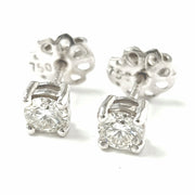 Load image into Gallery viewer, 18ct White Gold 0.63ct Diamond Studs