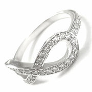 Load image into Gallery viewer, Platinum 0.46ct Diamond Infinity Ring