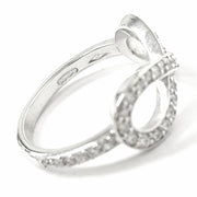 Load image into Gallery viewer, Platinum 0.46ct Diamond Infinity Ring