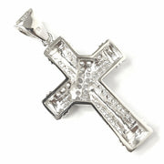 Load image into Gallery viewer, Silver Zirconia Cross Pendant