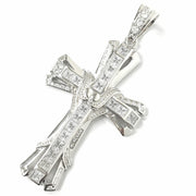Load image into Gallery viewer, Silver Zirconia Cross Pendant