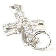 Load image into Gallery viewer, Silver Zirconia Cross Pendant