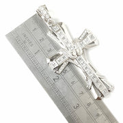 Load image into Gallery viewer, Silver Zirconia Cross Pendant