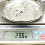 Load image into Gallery viewer, Silver Zirconia Cross Pendant