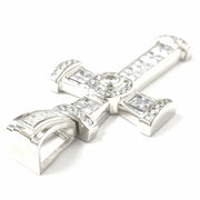 Load image into Gallery viewer, Silver Zirconia Cross Pendant