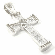 Load image into Gallery viewer, Silver Zirconia Cross Pendant