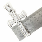 Load image into Gallery viewer, Silver Zirconia Cross Pendant
