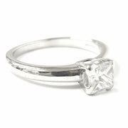 Load image into Gallery viewer, Platinum 0.50ct Princess Cut Diamond Ring