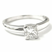 Load image into Gallery viewer, Platinum 0.50ct Princess Cut Diamond Ring