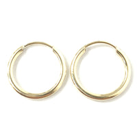 9ct Gold Sleeper Hoops