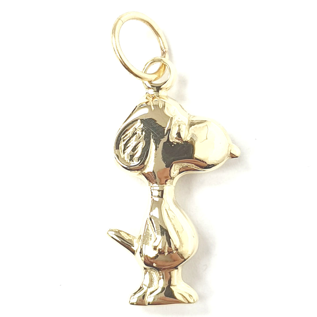 9ct Gold Snoopy Pendant